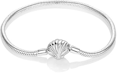 LMLMECREA 925 Sterling Silber Charm Armband Kompatibel mit Charms Anhänger | Charm Armband mit Verschluss,Schlangenkettchen,Lederarmband,Armreif,Länge 17-21cm,Bettelarmband für Damen,LMLMECREA Schmuck