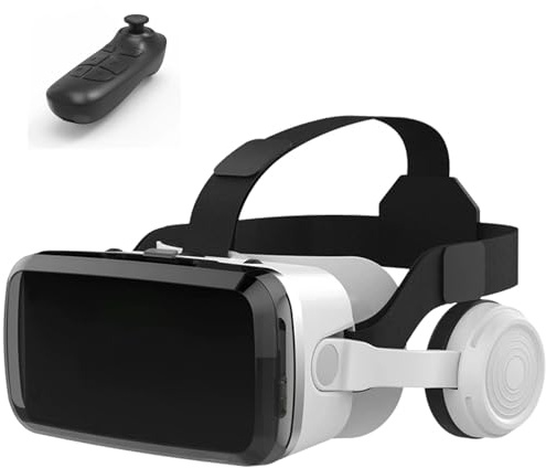 Gafas 3D de Realidad Virtual, Gafas VR, 3D VR Gafas de Realidad Virtual, Gafas 3D VR para Smartphone, Compatible 4.7-7.2 Inch' Smartphone Amplia compatibilidad por Android/iOS(B)