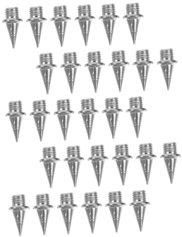 TOYZFRIENDY 30 Unidades De Zapatillas con Clavos para Correr Zapatillas De Atletismo con Clavos Plateados