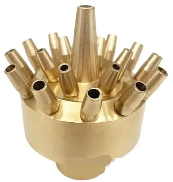 SCMYZLYD Ugello per Fontana, Ugelli for Fontana da Giardino in Ottone a 3 Strati 1 1,5 for Piscina, spruzzo paesaggistico(DN25)