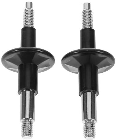 Schlagzeugzubehör Kunststoff Beckenhülsen Satz 1 für Drummer Schwarz | Legierungsschrauben, 10mm und 8mm Durchmesser, 8mm und 6mm Schraube, Stabiler Halt