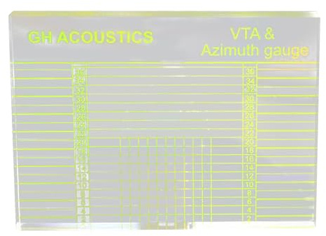 Transportador de alineación de cartuchos: regla para brazo de tocadiscos | herramienta de medición de, configuración de tocadiscos de precisión | Bloque de alineación de brazo de disco de