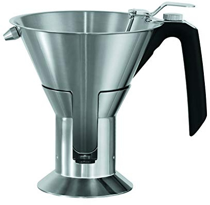 RÖSLE Fondanttrichter, Hochwertiger Saucentrichter zum Dosieren von Flüssigkeiten, mit Innenskalierung und auswechselbaren Düsen, Edelstahl 18/10