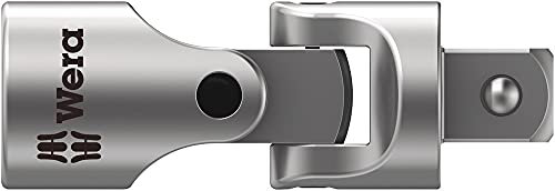 Wera 05003528001 8795 A Cardan Zyklop, 1/4, 1/4 pouce x 35.5 mm, Argent