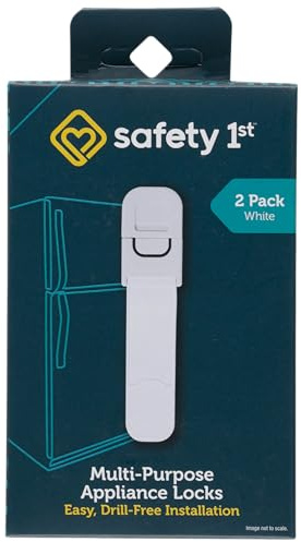 Safety 1st Multi-Purpose Latch,White 2-Count