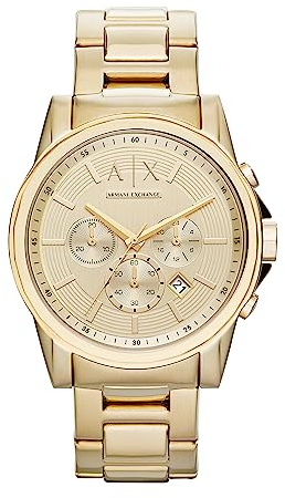 Armani Exchange A|X Chronograph Gold-Tone Stainless Steel Watch for Men