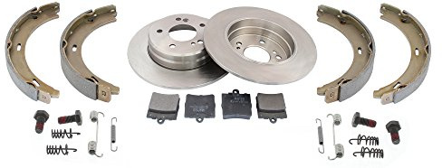 Mapco 47806/1 Bremsensatz Bremsscheiben mit Bremsbeläge und Bremsbacken Hinterachse | 47806/1 passend für C-Klasse Clc-Klas