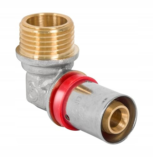 Pressfitting Winkel 16x1/2 AG Bogen für Aluverbundrohr Mehrschichtverbundrohr Verbundrohr PEX