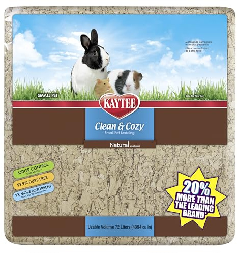 Kaytee Superpet, Clean & Cozy litière pour Petits Animaux domestiques tels Que Souris, gerbilles, rongeurs, Hamsters, Lapins, litière en Papier particulièrement absorbante, 99, 9% sans poussière