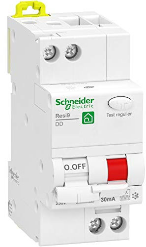 Schneider Electric - Resi9 - disjoncteur différentiel - 1P+N - 25A - 30mA - courbe C - type Fsi - R9PDCF25