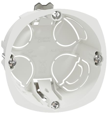 Schneider Electric - Multifix - Scatola da incasso - Ø 67 mm - prof 40 mm - 1 post - IMT35914