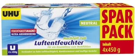 UHU Luftentfeuchter Nachfüll-Tabs 4x450g