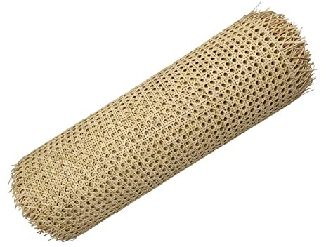 Feyart ungebleichtes natürliches Rattan-Gurtband, achteckiges Gewebe, 50 cm x 50 cm/100 cm/200 cm, restaurieren Sie Möbel, Bastelprojekte, Heimdekoration (50 cm x 200 cm)