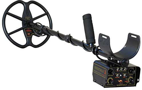 DETECH Desert Gold 3 Metal Detector 13,89 kHz VLF Metal Detector con bobina di ricerca Ultimate DD 11,5 ricaricabile con scatola di cartone di lusso inclusa