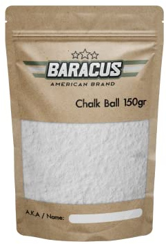 BARACUS Chalk Bag - Premium Gym Chalk for Climbing & Lifting Chalk, Gymnastics, Weightlifting, Crossfit, Pool Dance, Training and Improve Your Hand Grip (150 gr / 5.20 oz)