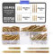 Knpwer 125 Pcs M4 Vis Double Filetage Boulon Longueur,Double Tête Autotaraudeuse,Boulon Fileté à Double Extrémité, À Double Extrémité Bois Pour Bois Meubles Fixation Cheville