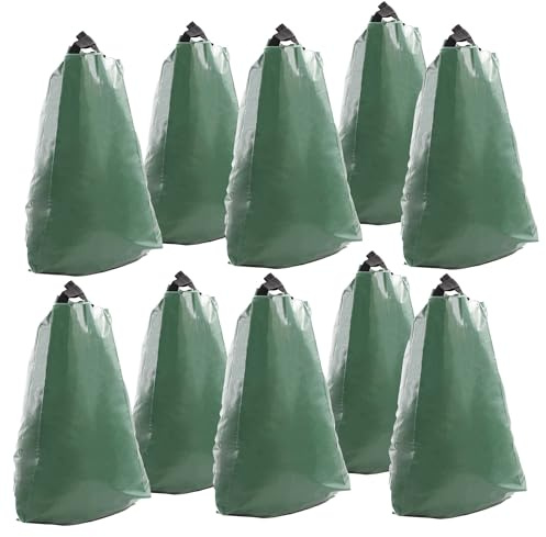 Wiltec 10x Baumbeutel 75L, Wassersack für 35-40 mm dicke Bäume, Bewässerungssack aus PVC für Bäume zur langfristigen Wasserabgabe bei Trockenheit