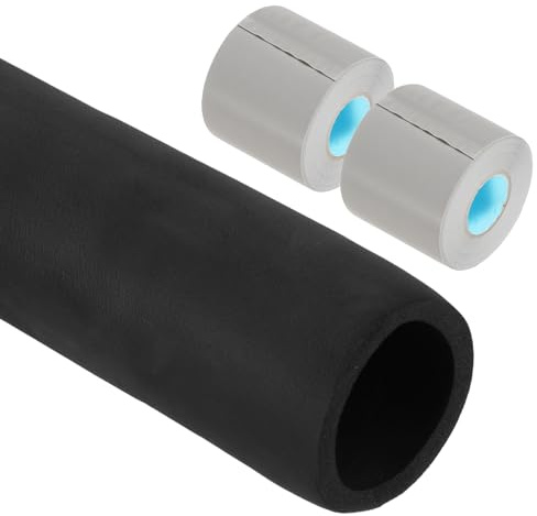 PATIKIL 2-3/8(60mm) ID x 6Ft Pipe Insulation Foam Tube, Pipe Cover Wrap Roll Bar Padding Tubing with Wrapping for Handle Grip HVAC Air Conditioner