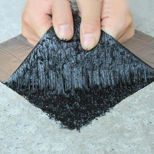 Dach Reparaturband Selbstklebende Klebeband,Wasserdichtes Bitumen Dichtungsband mit Aluminium-UV-Beschichtung,Bitumen-Band für Dachleckage,Oberflächenriss,Rohr,Breite x Länge (60cm x 5m)