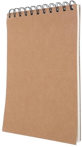 Mobestech Kraftpapier Skizzenbuch Spiralbindung Für Zeichnen Malen Und Skizzieren Tragbar Für Schule Und Unterwegs