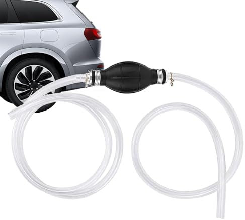 Handkraftstoffpumpe fürs Auto – Schlauchheberpumpe, manuelle Kraftstoffpumpe, Flüssigkeitstransfer-Rohrpumpe | Tragbares Handwerkzeug zum Öltransfer, Hochdurchfluss-Wasserpumpe mit Rückschlagventil fü