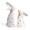 Valery Madelyn 2 conejos de Pascua para decoración de Pascua, de cerámica, decoración moderna, decoración para primavera, decoración de mesa, regalos de Pascua, para salón, fiesta, oficina, color
