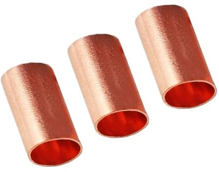 TNGNMGVSJ 1.5mm 2.5mm 3mm 4mm ID 12mm Length Copper Naked Non-Insulating Connector Tube Sleeve Ferrule Cable Lug Cord End Crimp Terminal(200Pcs 2.5mm ID)