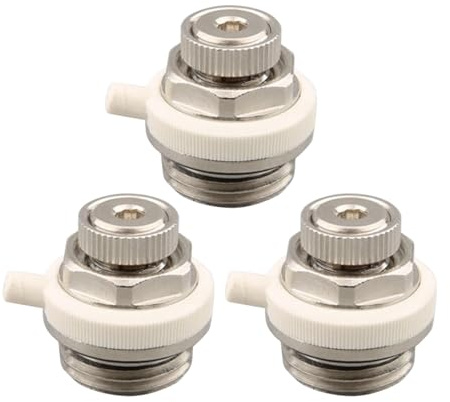 3PCS Automatic Bleed Valve Replacement Bleed Radiator Air Vent Valve 1/2 3/4 Bleed Plug Valve Withstand