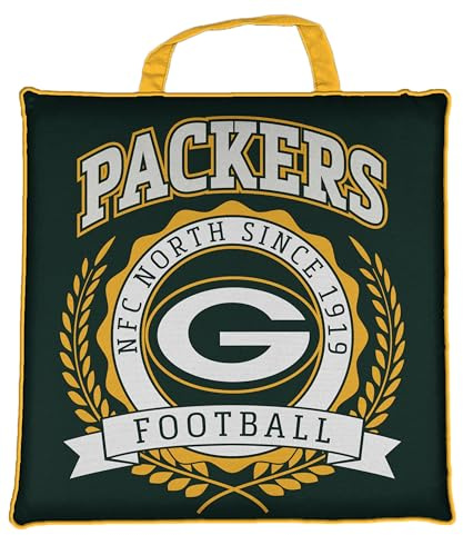 Proformance Home NFL Green Bay Packers Crest Logo Stadium Cushion