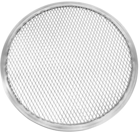 Garneck Teglia Rotonda Per Pizza in Alluminio 12 Pollici, Teglia Da Forno Riutilizzabile Antigraffio, Accessorio Per Pizza Fatta in Casa e Forno Domestico