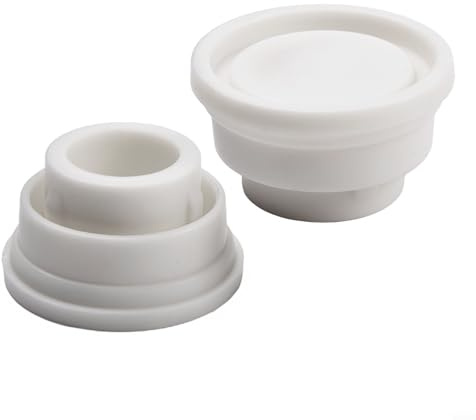 Gdfnmogo Lot de 2 tampons en caoutchouc pour échelle de piscine - 3,8 cm de diamètre intérieur - Blanc - Pour la plupart des échelles de piscine - Protection durable