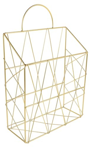 FUTUREORYY Mensola da Parete in Nordico in Dorato Portaoggetti Sospeso per Libri Chiavi e Accessori Organizer per Cucina Camera e Ufficio