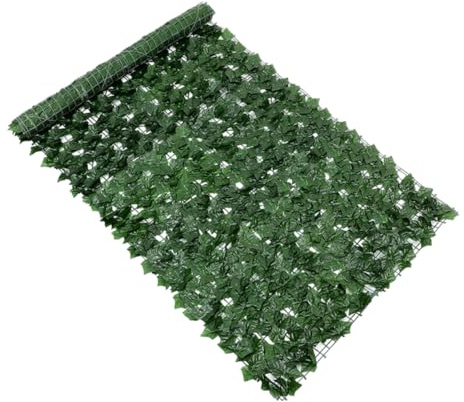 SHINEOFI Valla de Plantas Artificiales Simuladas para Balcón y Jardín de Falsas Resistentes la Intemperie Decoración de Terraza y Pared Malla Decorativa Verde para Exteriores