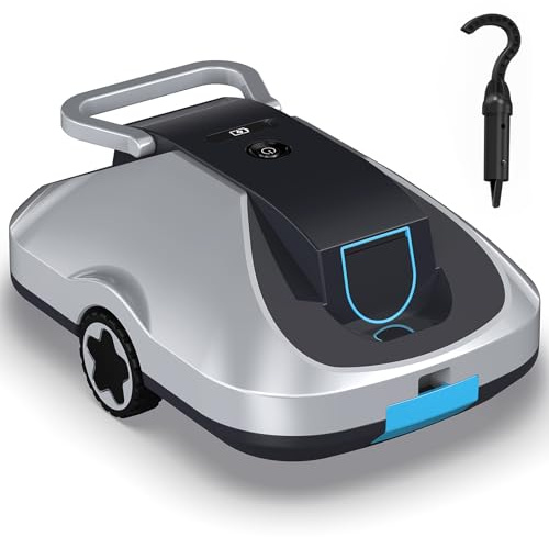 Poolroboter Akku, kabelloser Pool-Saugroboter, 200Min Laufzeit, Intelligente Navigation, Selbsteinparkfunktion und ultrafeine Filterung, kompakt und tragbar Poolreiniger ohne Kabel für Pools 232m²