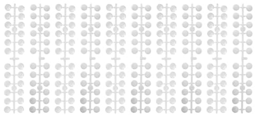 Ciieeo Nuancier pour Manucure 240 Pièces – Planches D’affichage Couleur Rondes Transparentes et Naturelles Double Face – Accessoire Pratique pour Nail Art, École et Salon Professionnel