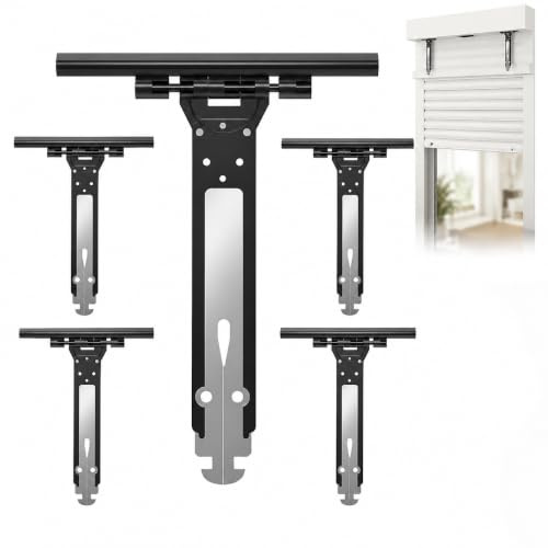 DONFORTLY Lot de 6 Attache Souple Volet Roulant - Ressort de Suspension en Acier et Nylon 155mm Universel pour Fixation Lame - Compatible Somfy et Volet Électrique, Manuel, Solaire
