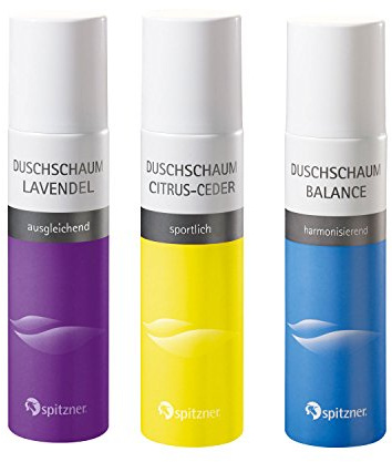 Spitzner Urlaub Sonne - sommerlich aus der Dusche - Duschschaum: Frischekick, Gleichgewicht, Lavendeltraum (3 x 150 ml)