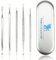 H&S Mitesserentferner & Pickelentferner Set - Edelstahl Komedonenquetscher & Milien Entferner Werkzeug - Sauber Pickel & Mitesser Ausdrücken und Entfernen - Pickel Instrument - Pinzetten Set Mitesser