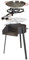 Imex El Zorro 71587 Kit barbacoa redonda, Negro, 60x72x75 cm