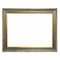 Barockrahmen 10941, 247 Gri grau mit Goldkannte, als Leerrahmen, 60x90 cm