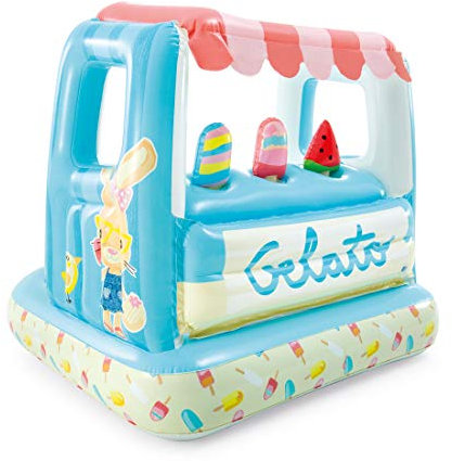 Intex Ice Cream Stand Inflatable Playhouse and Pool, for Ages 2-6