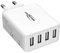 ANSMANN 4-Port USB Charger 30 W - Chargeur USB avec contrôle de charge intelligent pour smartphone, tablette, GoPro, e-book Reader, etc