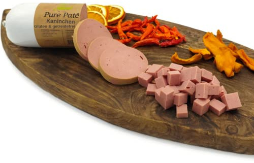 Paw Natural Saucisse pour chien résistante aux coupures | 3 x 400 g de saucisse de lapin | sans gluten & céréales | à partir de viande fraîche d'animaux sains