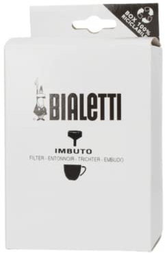 Bialetti Ricambi, Include 1 Filtro a Imbuto, Compatibile con Moka Express e Dama (9 Tazze)