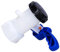 Wessper Valvola a Farfalla per Cassetta 1000 litri IBC, Acqua di Rubinetto, Adattatore Universale per Serbatoio Dell'acqua, Serbatoio dell'acqua piovana, Container IBC – S60x6