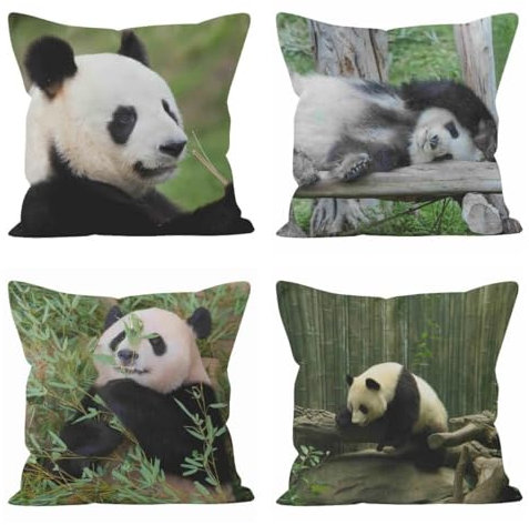 Nimvoya Lin Tapis de Souris XXL Personnalisable Gaming Mouse Pad XXL 40x40cm, Panda Tapis de Souris en L Tapis Souris Gaming Personnalisable Décoration de Canapé de Salon 4Pcs