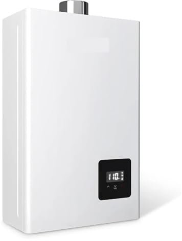 Scaldabagno Senza Serbatoio A Gas Propano 3,6 GPM, Scaldacqua Istantaneo For Installazione Interna, Scaldabagno Elettrico Senza Serbatoio,Risparmio Energetico