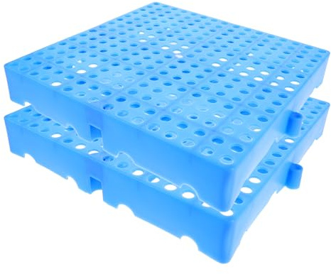 CIMAXIC Palet de Suelo para almacén (2 Unidades): Palet Impermeable con Rejilla de ventilación y Almohadilla de Almacenamiento entrelazada para exhibición en supermercados, garajes, cocinas y