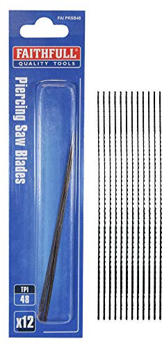 Faithfull FAIPRSB48 Piercing Saw Blades 12 pack 48tpi