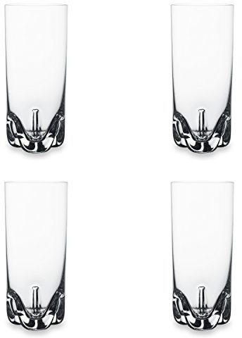 Bohemia Cristal 093 006 142 Vasos de Aproximadamente 300 ml de Cristal, Juego de 4 Unidades Trio Bar